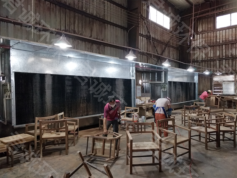 湿式水帘打磨柜